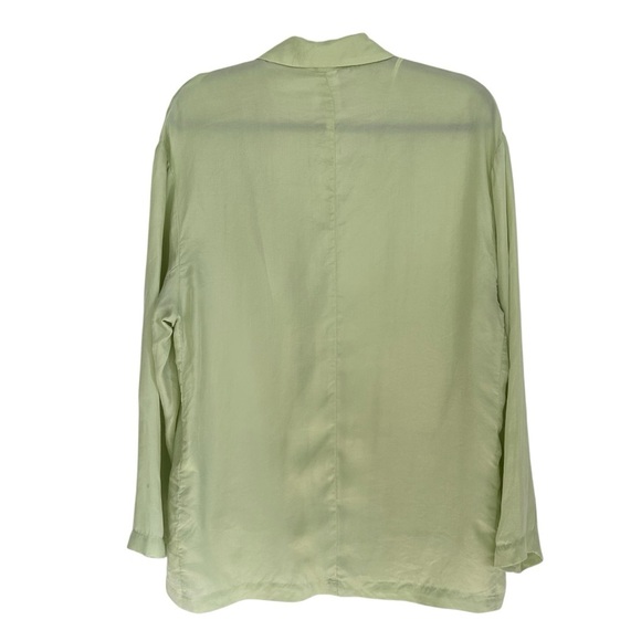 ZARA Fillsens Light Green Pistachio Loose Fit Summer Blazer Women's Size Small - Picture 4 of 9